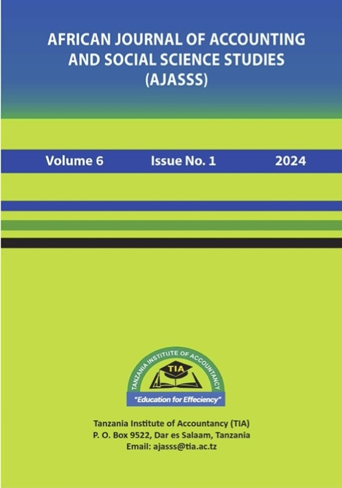 					View Vol. 6 No. 1 (2024): African Journal of Accounting and Social Science Studies
				